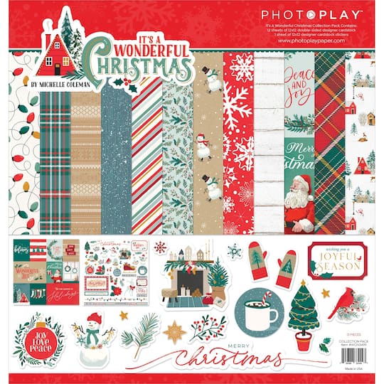 PhotoPlay Collection Pack 12&#x22; x 12&#x22;, It&#x27;s A Wonderful Christmas